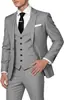 Traje de Vestir de Botón Único Hecho a Medida para Comercio Exterior Transfronterizo con Impresión Digital, Traje de Tres Piezas Hecho a Medida para Hombre