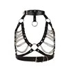 Ropa de Bondage Nueva de Cuero Ropa Íntima Sexy Transfronteriza Europea y Americana para Mujer Ropa de Performance para Bar y Discoteca Venta al por Mayor
