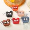 Monedero coreano con ojos grandes, bonito, minimonedero para estudiantes, tarjetero, monedero transparente, llavero, lote