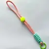 Correa Cruzada Creativa de Moda para Teléfono con Hebilla de Metal, Diseño de Nudos Coloridos, Funda de Teléfono Antiperdida para Pareja, Correa Larga para el Cuello