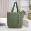 Bolso de Mano Tejido a Mano con Borla de Cuentas de Madera Estilo Coreano Bolso de Paja de Gran Capacidad Bolso Tote de Hombro Único Bolso de Playa para Vacaciones Bolso de Mano