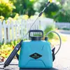 Pulverizador Elétrico de Jardim 5L - Borrifador de Água Recarregável de Ombro - Autonomia de 120 Minutos com Haste Telescópica e 3 Tipos de Bicos