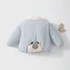 Chaqueta de algodón acolchada para bebé, engrosada con acolchado extra, abrigo cálido para niños, 120 g, abrigo de otoño/invierno para bebés y niños pequeños para niños