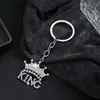 Nueva Cadena de Llaves y Colgante Popular Transfronterizo Europeo y Americano Hip-Hop Joyería Incrustada de Diamantes Letra Inglesa Corona para Hombres y Mujeres