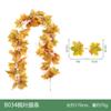 Cosecha de Acción de Gracias Halloween Otoño Calabaza Hoja de Arce Rama de Ratán Decoración Simulación Corona Negra Anillo de Ratán Colgante de Ratán