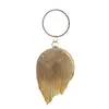 Moda europea y americana transfronteriza de alta gama con borlas de diamantes de imitación, bola de oro, pulsera de diamantes redondos, vestido de princesa socialité, bolso de mano para cena