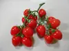 Ornamento Modelo Tomate Cereja Tomate Falso Pimenta Colorida Adereço Decorativo Tomate Pequeno Tomate Cereja Colorido Fruta