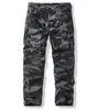 Pantalones Cargo Camuflaje Color Sólido Nuevos Otoño e Invierno Amazon Transfronterizo para Hombre Deportes al Aire Libre Bolsillos Múltiples Sueltos Largos