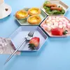 Platos de Bocadillos Transfronterizos, Platos de Postre de Aspecto Elegante y Creativos, Platos de Fruta para Uso Doméstico, Platos de Fruta Deshidratada, Platos de Plástico para la Sala de Estar