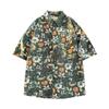2024 Nuevo Verano Transfronterizo Camisa de Manga Corta Estampada de Estilo Chino para Hombre Camisa Casual Holgada de Manga Corta para Hombre