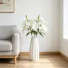Flores decorativas de escritorio estilo nórdico transfronterizas, macetas de plástico, jarrones decorativos de flores secas, jarrones de plástico simples creativos de alta gama