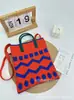 Bolsa Tote Grande, Bolsa de Ombro, Bolsa Transversal, Bolsa Tricotada, Estilo Casual Coreano, Fashionável, Fresca e Fofa, para Celular