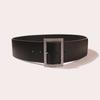 En stock para mujer Patrón de Cocodrilo Cinturón Versátil Cinturón Negro para Mujer Cinturón Ancho Cinturón de Moda con Pedrería
