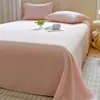 Juego de Sábana Individual de Color Sólido Lyocell Tencel de Verano Clase A, Estilo Nuevo, Juego de Ropa de Cama Refrigerante de Seda de Hielo con Funda de Almohada, Juego de Tres Piezas