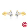 Pendientes de botón de plata de ley S925 con diseño geométrico de mariposa brillante, estilo coreano, diseño de nicho, pendientes elegantes y versátiles para mujer