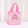 Bolsa de Regalo de Corona de Princesa de Venta Caliente Transfronteriza Bolsa de Dulces para Niños Bolsa No Tejida Empaque para Llevar Impermeable Portátil