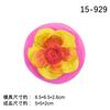 Rosa margarita pequeña girasol plata flor de loto cristal pegamento decoración de mesa molde de silicona arcilla blanda yeso