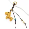 Colgante original de caballo lindo para el Año del Caballo, muñeca de cuero estilo miu en colores macarrón, dijes para bolso al por mayor