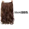 Peruca Extensões de Cabelo Femininas Cabelo Longo Cacheado Peruca de Uma Peça Cinco Clipes em U Onda Grande Invisível Natural Sem Marcas Peça de Cabelo