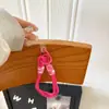 Estilo Ins Color Claro Todo Fósforo Colgante para Funda de Teléfono Móvil Cuerda Corta para Mano Colgante de Correa Tejida Duradera Cadena para Bolso de Llaves Universal