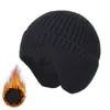 Gorro de invierno gorro con protección para las orejas forro polar grueso cálido protección para las orejas gorro de punto de cachemira a prueba de frío gorro Joker gorro venta al por mayor