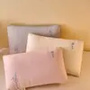 Almohada Cervical Bordada de Brocado y Lino Estilo Nuevo 2025