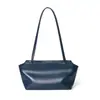 Bolso de cuero genuino de moda para mujer para ir al trabajo, bolso de hombro tipo baguette de piel de oveja de capa superior para el antebrazo, bolso de hombro elegante