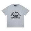 Essentials Hhh Marca Tendência Estilo Americano Verão Estampa de Letra Solta Casual Manga Curta Camiseta para Homens e Mulheres Ins