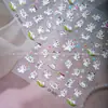 Adesivos de Unha Coloridos e Feéricos Populares do Xiaohongshu com Tema de Gato com Adesivo Traseiro para DIY, Melhoram a Pele e Trazem Boa Sorte