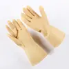 30cm color primario luz látex limpieza hogar guantes ácido y álcali resistentes protectores tendón de res industriales guantes venta al por mayor 100g
