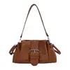 E-commerce Transfronteiriço Nova Bolsa de Alta Qualidade para Mulheres Pendulares Grande Capacidade Elegante Chique Bolsa de Axila Bolsa de Ombro Cruzada Casual