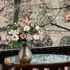 Folhas de Eucalipto Transfronteiriças Plantas Verdes Simuladas, Decoração Central de Flores para Casamento Casa Escritório Vaso Arranjo de Flores DIY