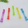Fabricantes vendendo artesanato de mini flauta plástica transparente materiais para prática musical de educação infantil atacado transfronteiriço