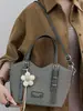 Bolso cubo de moda y sencillo para mujer, nuevo estilo coreano otoño 2026, alta estética, bolso de un solo hombro bajo el brazo