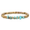 Pulseira simples de miçangas de madeira turquesa transfronteiriça moda masculina versátil de alta qualidade pulseira de miçangas de casca de coco joias masculinas