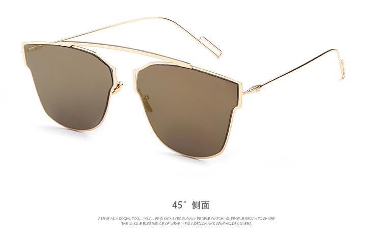 新款 时尚复古太阳眼镜 男女士经典款太阳镜驾驶眼镜 金属墨镜