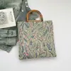 Bolsa Tote de Primavera Estilo Novo Transfronteiriço Moda Estampada de Lado Único Bolsa de Mão Grande Capacidade Nova Bolsa de Mão