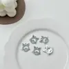 Diamante Vintage Coração de Amor Borboleta Urso Triângulo Gato Redondo Balé Feminino Joias Acessórios Colar Pingente DIY