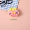 Peluche de Dibujos Animados Hamburguesa Gato Kt Conejo Broche DIY Accesorios para el Cabello Material Papelería Bolsa para Bolígrafos Bolsa de Dolor Muñeco Decorativo