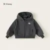 Sudadera con capucha impresa Bangxuan para niños, Primavera y Otoño, Ropa para niños grandes, Color sólido, Ropa con cremallera para niños, Ropa exterior para niñas, Moderna