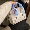 HelloKitty hecho a mano diy casero paquete de materiales bolso de mensajero gato KT regalo para novia Día de San Valentín