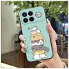 Adecuado para Funda de Teléfono Móvil Redmi K90 Pro Max Animación Creativa Lindo Borde Completo Lujo Rojo Tendencia Pareja Femenina