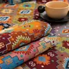 Cojín de Sofá Estilo Bohemio Poliéster-Algodón con Jacquard de Patrón Geométrico, Antideslizante, Lavable a Máquina, Universal para Todas las Estaciones, Funda de Sofá