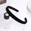 Diadema transfronteriza europea y americana estilo ins Amazon diadema de terciopelo de seda de leche diadema de franela engrosada otoño e invierno diadema negra para mujer