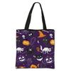 Nueva Bolsa Tote de Halloween Transfronteriza Bolsa Cruzada de Poliéster Bolsa Portátil Grande para Almacenamiento de Libros Estilo Portátil y Práctico