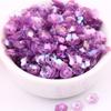 Lentejuelas cóncavas de flor de ciruelo de punta dorada importadas de 6/8 mm 30 colores bordado cosido a mano ropa accesorios diy