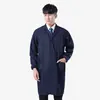 Blue Coat Ropa de Trabajo Personalizada al por Mayor Ropa de Protección Laboral Bata Logo Personalizado Ropa de Manejo Taller Ropa de Trabajo Personalizada