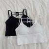 Verão Nova Spice Girl Sexy Inner Waive com Peito Pad Wrap Peito Sling Sling Beleza Costas Colete Cinto Duplo Arco Roupa Interior Esportiva