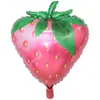 Balão de Filme de Alumínio em Formato de Frutas e Legumes Abacaxi Melancia Formato de Desenho Animado Balão Decoração de Festa Frutas Balão Atacado