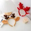 Coreia do Sul Dongdaemun Faixa de Cabelo Pelúcia Galhadas de Natal Faixa de Cabelo Vermelha Head Band Lavar o Rosto Saindo Popular na Internet Faixa de Cabelo Feminina Presilha de Cabelo